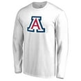 thumbnail image 2 of Men's White Arizona Wildcats Primary Logo Long Sleeve T-Shirt, 2 of 3