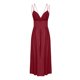 thumbnail image 5 of Puntoco Vestidos Mujer Verano Vestido con Tirantes para Mujer con Espalda Abierta Vestido Largo De Color Sólido Vestido con Cuello En V con Tirantes, 5 of 6