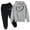 Dark Gray, variant on SGMVNU Girls Sweatsuit Set 2 Piece Outfits Boys Printed Casual Hoodies Long Sleeve Fashion Sweatshirts and Sweatpants Sportwear Outfit, Size 13-14 Years, Dark Gray