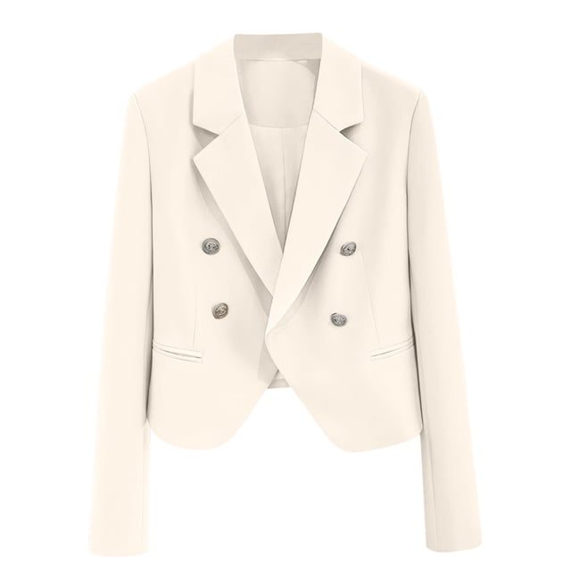 Wo-Fusoul Blazer à Manches Longues pour Femmes, Veste Décontractée Extensible avec Col à Revers, Blazer Confortable Coupe Régulière pour Femmes, Léger pour Bureau et Usage Quotidien