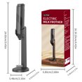 thumbnail image 2 of Milk Frother Wand Drink Mixer -6W Handheld Milk Frother Electric Whisk - Easy-Clean Stainless Steel Frother Wand & Mini Blender - Electric Coffee Frother for Milk Coffee Lattes, free Stable Stand, 2 of 12