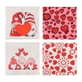 thumbnail image 2 of 4 piezas de fundas de almohada para el día de San Valentín, funda de almohada cuadrada, fundas de cojín decorativas con corazón de amor para oficina,, 2 of 8