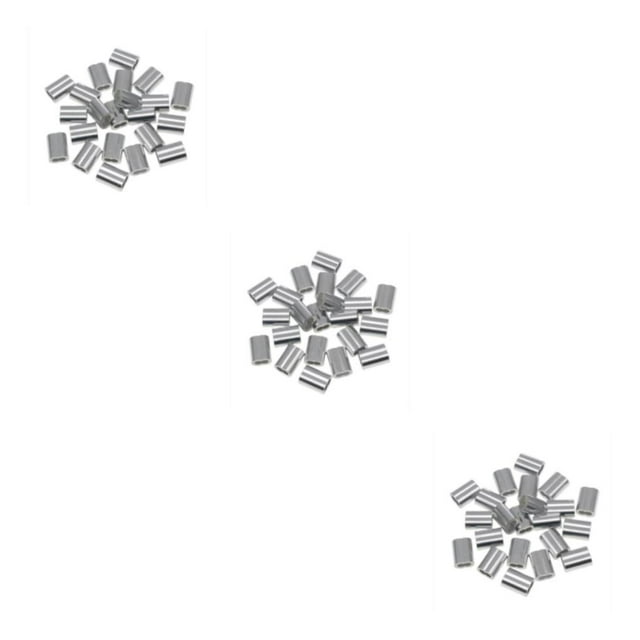 Guardoinrt 100pcs/set Reliable And Efficient Aluminum Crimping Loop Sleeve Clips 3Set