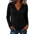 thumbnail image 3 of Dianli Gifts Tencel White Hooded Sunscreen Cardigan, Slim Fit Long Sleeve Thin Coat, Korean Style Soft Texture Casual Outerwear for Women Summer Black M, 3 of 6