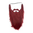 thumbnail image 4 of Barba larga Fernando disfraz de gnomo falso para adultos bigotes Facial carnaval suministros rojo, 4 of 8