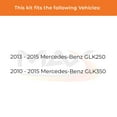 thumbnail image 2 of Max Advanced Brakes - Brake Kit for 2010 2011 2012 2013 2014 2015 Mercedes-Benz GLK350 GLK250 Rear Replacement Cross Drilled Disc Brake Rotors and Ceramic Brake Pads, 2 of 9