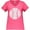 Hot Pink, variant on Inktastic Distressed Baseball in White Women's Plus Size V-Neck T-Shirt