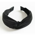 thumbnail image 2 of WTXUE Headbands for Women, Hair Bow Band Headwrap Hairband Wide-Brimm Color Tie Women Headband Headband, Black, 2 of 2