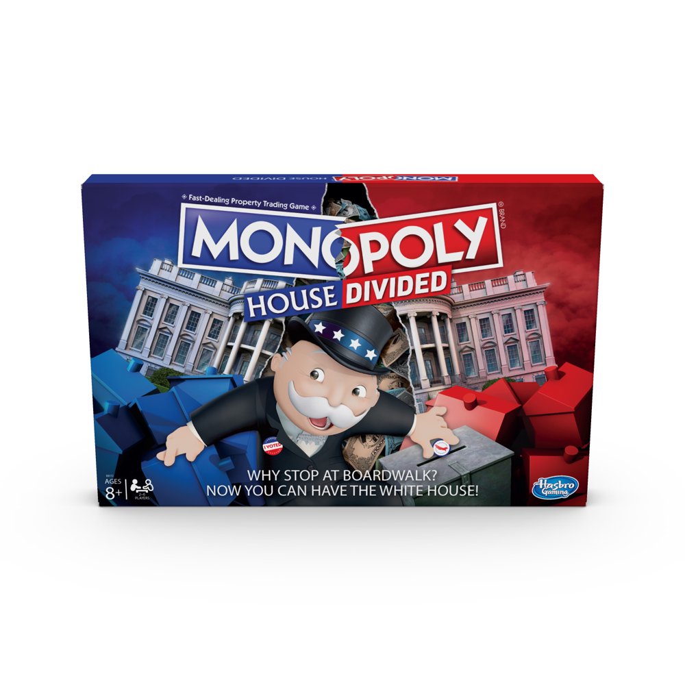 Monopoly House Divided Board Game Elections, White House Themed Game