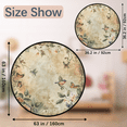 thumbnail image 2 of CURLYOOT Round Rug 3ft Vintage Lovely Birds Area Rug, Washable Circle Mat Non Slip Floor Carpet Mat, Bird Flower Soft Indoor Rugs for Entryway Living Room Dining Room Bedroom, 2 of 7