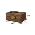 thumbnail image 2 of Caja Organizadora Madera Nogal Vintage Y Vidrio Para Relojes, 2 of 4
