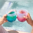 thumbnail image 4 of Silipint: Silicone 12oz Stemless Wine Glasses: 4 Pack - 2 Hippie Hops & 2 Arctic Sky - Flexible, Unbreakable, Hot/Cold, 4 of 8