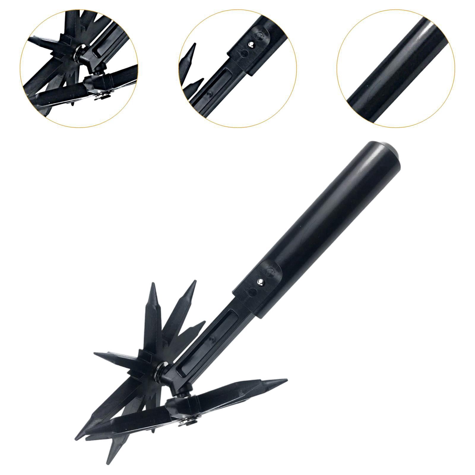 Bothyi Rotary Cultivator Tool Manual Gardening Tool for Soil Mixing Reseeding Grass