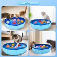 thumbnail image 2 of Piscina interactiva para gatos Eelexa, a prueba de salpicaduras, con 6 juguetes con forma de pez, 2 of 6