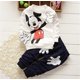 thumbnail image 1 of Conjuntos de ropa de dibujos animados de Mickey Mouse Minnie para bebés, niños y niñas, trajes de moda de manga larga de algodón para niños, ropa para niños 3T Gao Jinjia LED, 1 of 2