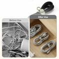 thumbnail image 2 of 6Pcs Data Cable Organizer, Elastic Silicone Cable Straps Cord Organizers, Reusable Cable Ties Wire Organizer for Bundling and Fastening Earphone, Phone Charger (Black), 2 of 6