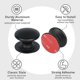 thumbnail image 4 of 4 Pack Aluminum Self Adhesive Handles No Drilling Self Adhesive Drawer Knob Silver Cabinet Knobs With Glue Pulls For Cabinet Refrigerator Dresser Wind, 4 of 4