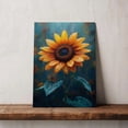 thumbnail image 5 of Sunflower Flower Canvas Wall Art 8x12 inches - Muted Antique Rustic Botanical Sunflower Flower Watercolor Artwork for Bedroom, 5 of 5