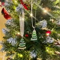 thumbnail image 4 of harmtty Xmax Christmas Tree Ornament Sturdy Long Lifespan Lovely Delicate Design Sea Glass Handmade Ocean Decoration Green & White, 4 of 8