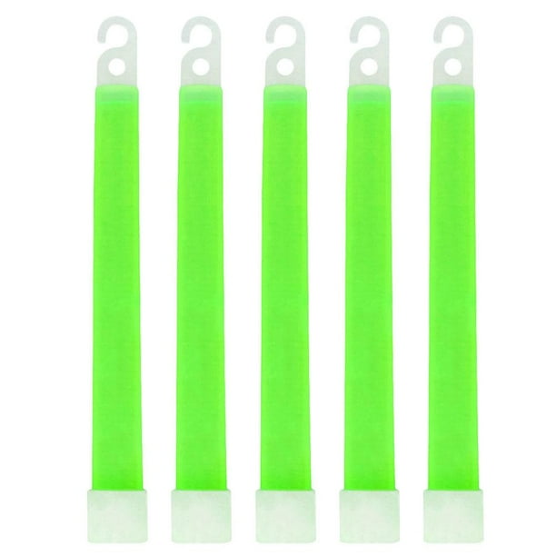 100 Uds. Barras de luz resplandecientes de 6 pulgadas Kit de supervivencia impermeable equipo de Camping (verde)