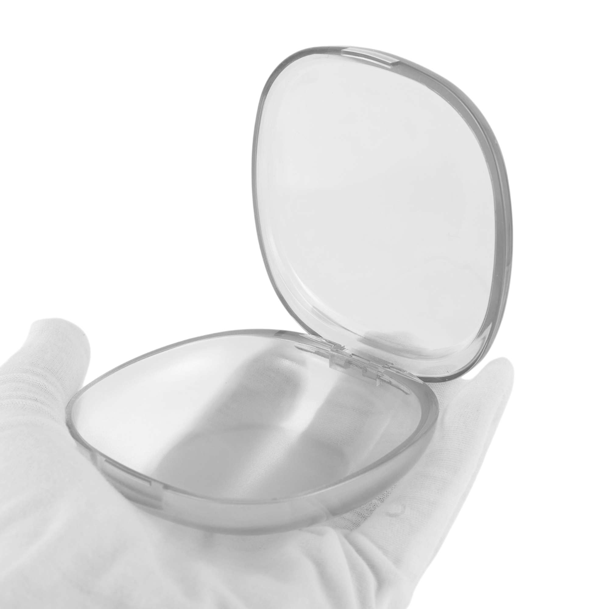 Unique Bargains Portable Clear Square-Round Retainer Case Braces Box1 Pc Transparent White