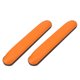 thumbnail image 5 of Almohadillas para brazos de silla de ruedas, reposabrazos largo de piel sintética, resistente al agua, color naranja, Universal, 5 of 8