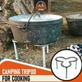 thumbnail image 3 of Dutch Oven HS Trivit Burner Lump Coal And Dry Haardwood Camping Tripod for Cooking, 3 of 5