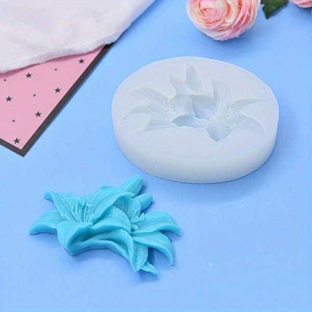 1pc, Lily Flower Chocolate Mold, 3D Silicone Mold, Candy Mold, Fondant Mold, Baking Tools, Kitchen Gadgets, Kitchen Accessories