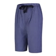 thumbnail image 4 of GLOBAL Men's Cotton Yarn Pajamas Shorts - Plaid Pajama Shorts for Men - PJ Bottoms with Pockets, 2-Pack, 4 of 8