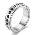 thumbnail image 1 of New Star and Moon Titanium Turning Couple Ring,10,6MM Sunflower, 1 of 1