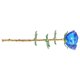 thumbnail image 4 of Artificial Glass Rose Bouquet For Home And Office Decoration In Blue 1Pcs With Multi-Level Design, 4 of 5