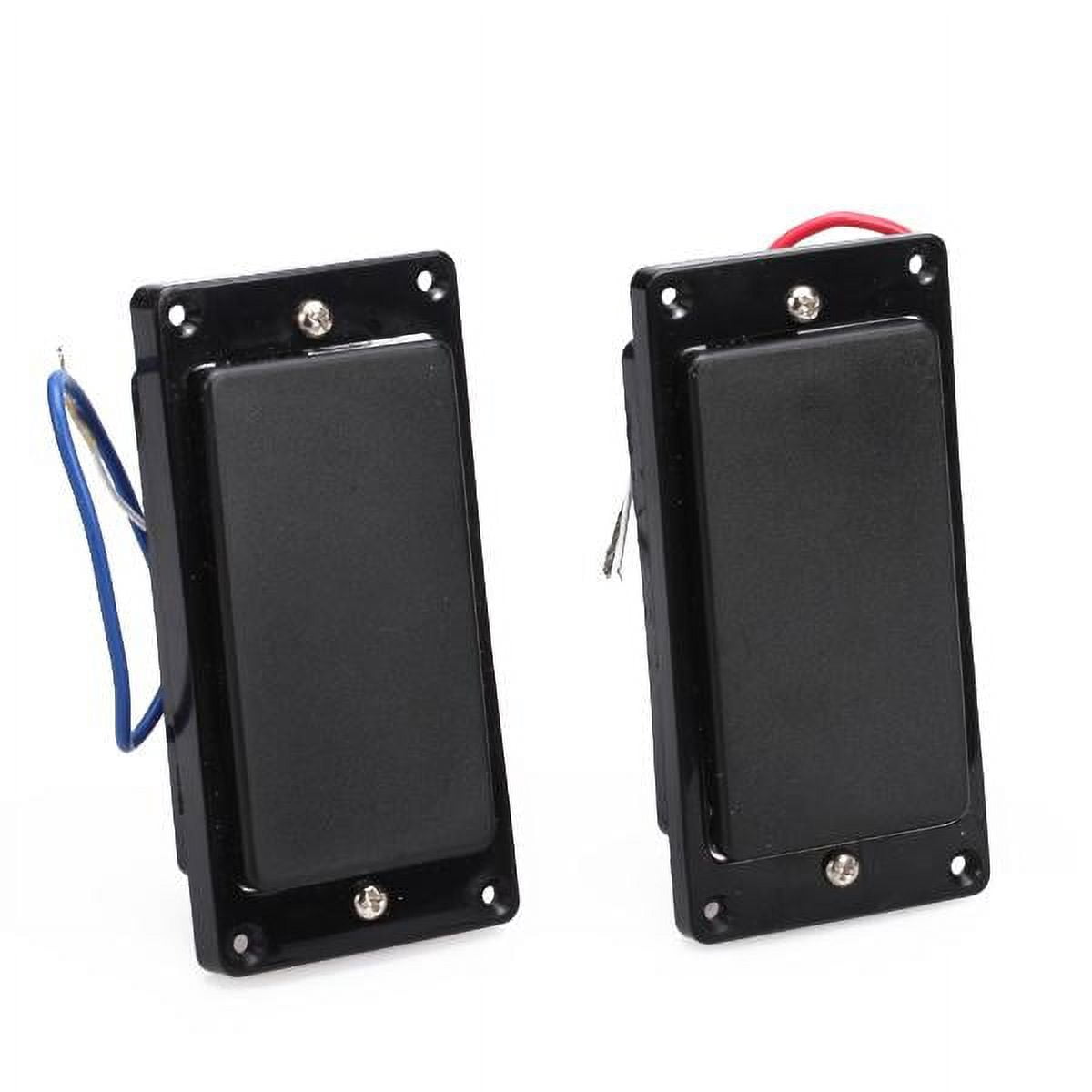 LeeQinersw Black Sealed Humbucker Pickup+2pcs Metal Strap Lock for LP Electric Guitar Parts