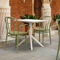 thumbnail image 4 of 33.5" Olive Green Stackable Patio XL Dining Armchair, 4 of 8