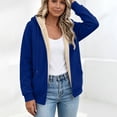 thumbnail image 3 of Mifsaly Womens Sherpa Fleece Lined Jackets Full Zip Hoodies Fall Winter Thermal Daily Going Out Athletic Casual Outfits with Pockets, 3 of 6