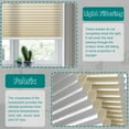 thumbnail image 4 of Keego Cordless Cellular Shades Window Blinds Modern Size and Color Customizable Creamy Blind Light Filtering 36"w x 40"h, 4 of 8