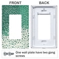 thumbnail image 3 of Yayeee Rocker Switch Wall Plate 1-Gang 4.6"x2.9" Home Decorative Outlet Cover, Green and White Pattern, 3 of 6