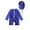 Blue, variant on Toddler Long Sleeve Swimsuit One Piece Swimsuit Shark Long Sleeve Zip Up Bathing Suit with Sun Cap Infant Rash Guard Swimwear