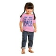 thumbnail image 4 of Dont Make Me Call My Papa He's Tough Toddler Boy Girl T Shirt Infant Toddler Brisco Brands 12M, 4 of 6