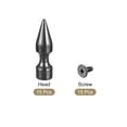 thumbnail image 3 of Unique Bargains 10x35mm Screw Back Rivets Solid Leather Studs Black 15 Sets, 3 of 5