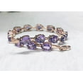 thumbnail image 4 of Amethyst Tennis Bracelet in Silver,Women wedding valentine gift,gold plated, 4 of 5