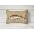 thumbnail image 2 of Carolines Treasures 8807PW1216 Red Fish Canvas Fabric Decorative Pillow, 12H x16W, multicolor, 2 of 3