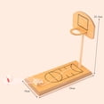thumbnail image 4 of Juguete de baloncesto con dedos, juego de juegos de baloncesto de madera, juguete deportivo divertido, máquina de tiro, mesa portátil, juegos interactivos para padres e hijos, 4 of 5
