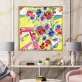 thumbnail image 2 of Designart 'Wildflowers and Vibrant Wild Spring Leaves V' Modern Framed Canvas Wall Art Print, 2 of 5