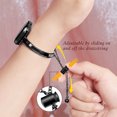 thumbnail image 4 of BANDOVA Slim Metal Jewelry Band for Apple Watch, Women's Bracelet with Sliding Clasp, Black, 38mm/40mm/41mm, 4 of 6