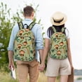 thumbnail image 6 of Balery Monkeys Swinging from Palms Vintage Canvas Backpack for Men and Women - Large Capacity, Durable Travel Laptop Bag for School, Work, Hiking, and Outdoor Activities, 6 of 7