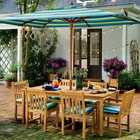 Oxford Garden Hampton Patio Dining Set - Seats 6