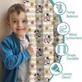 thumbnail image 3 of Blackout Kids Curtains,Beige Cow Flower Pattern Childrens Insulated Curtains Set Of 2,Bedroom Essentials,Toddler Room Decor 42x54in(106x137cm), 3 of 5
