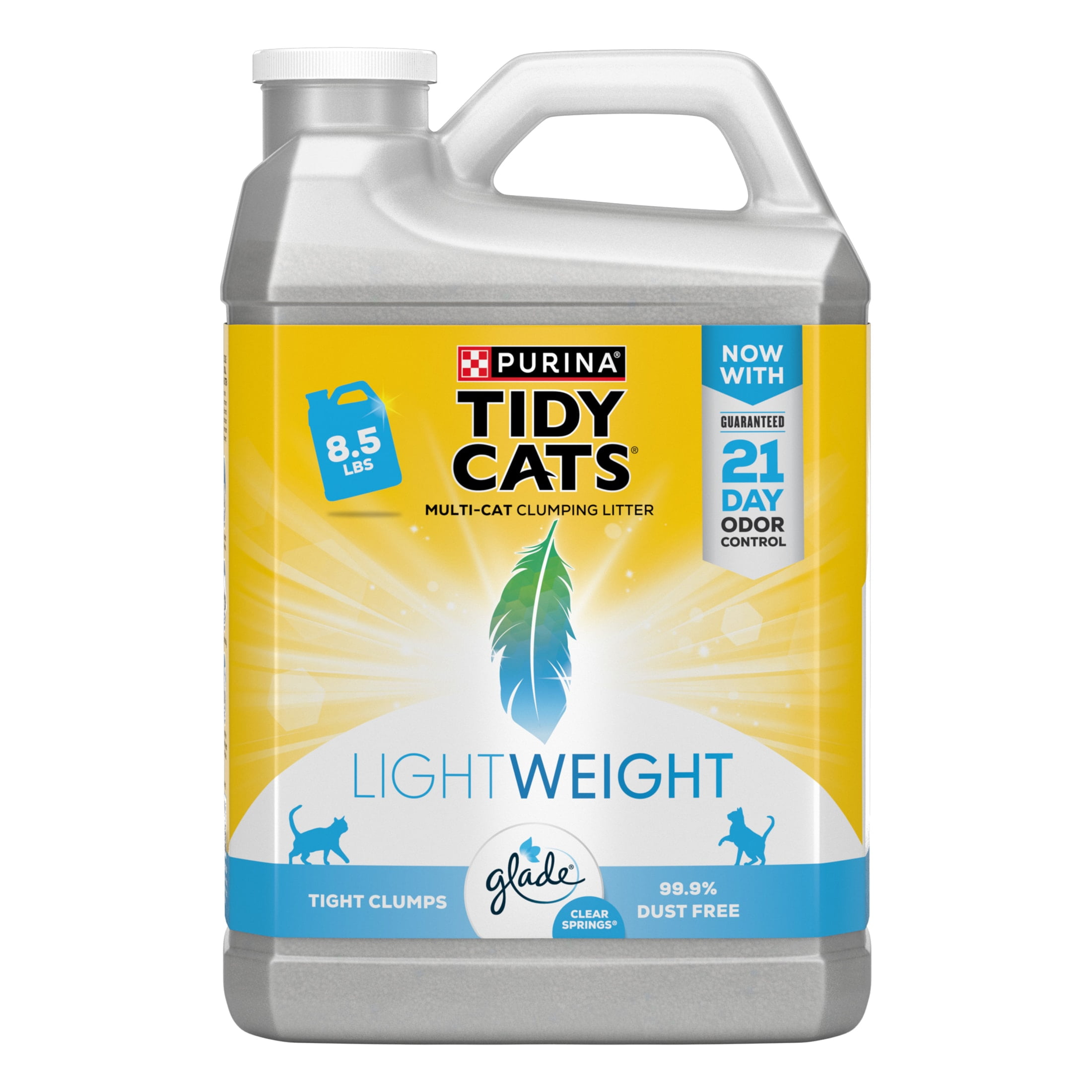 Lightweight clumping fashion cat litter