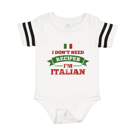 

Inktastic No Recipes I m Italian Gift Baby Boy or Baby Girl Bodysuit