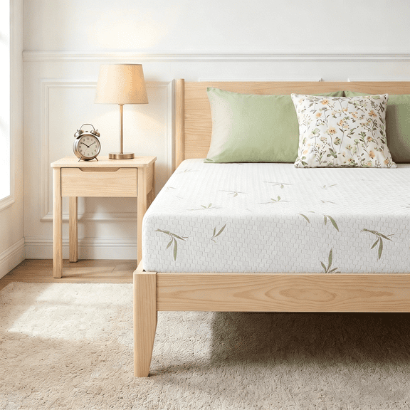 6 inches Twin Mattress,Memory Foam Mattress Bed in a Box with Cooling Green Tea Gel, Medium Firm Support